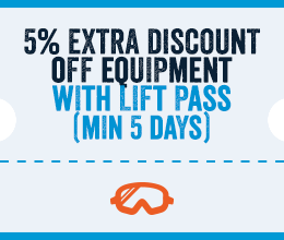 Extra 5% Off Equipment With A Lift Pass